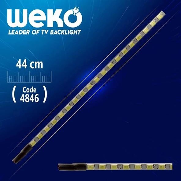20'' UNİVERSAL MONİTÖR E-LED 75 LEDLİ (2835) 440MM 12V ÇİFT LED+SÜRÜCÜ+KABLO TAKIM ürün görseli 1