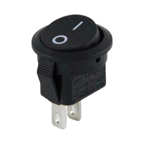 PowerMaster Mini Yuvarlak 2 Pin Işıksız ON-OFF Anahtar IC-134E ürün görseli 1