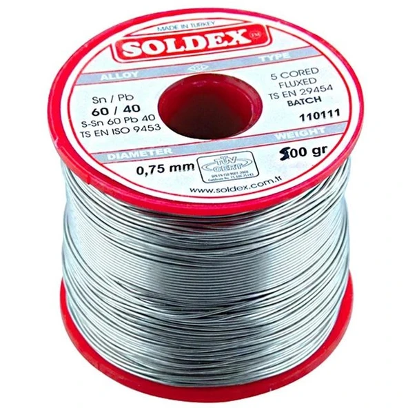 500 Gr Lehim 0,75 Mm Soldex ürün görseli 1