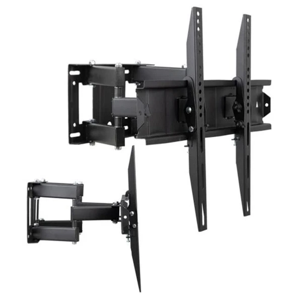 Vontech VT-852 HC Pro 55-85'' Çift Kollu Kilitli Hareketli Televizyon Duvar Askı Aparatı ürün görseli 1