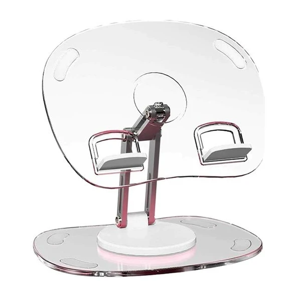 PowerMaster PM-24571 Q16 360 Derece Hareketli Şeffaf Ipad Tablet Ve Telefon Tutucu Stand ürün görseli 1