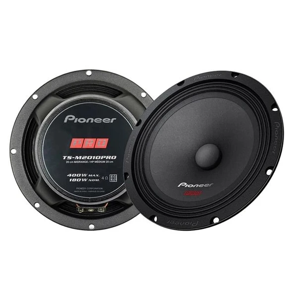 Pioneer TS-M2010PRO 400 Watt 20cm Midrange Oto Hoparlör (2li Paket) ürün görseli 1