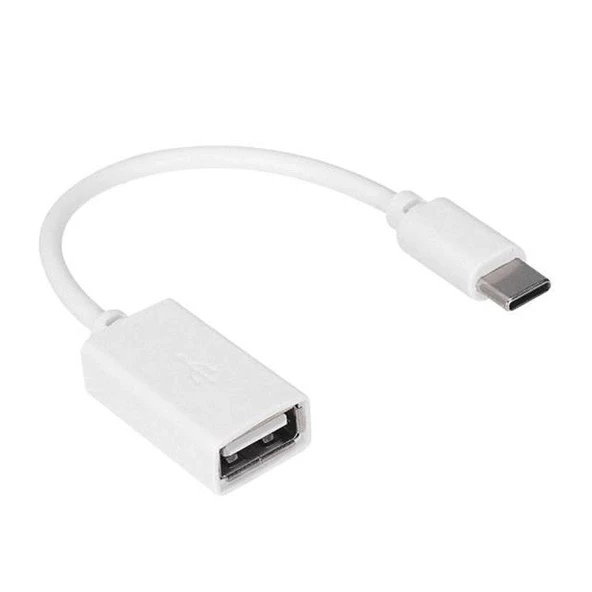 Hytech HY-X112 Beyaz Usb Dişi To Type-C Erkek Otg Çevirici ürün görseli 1