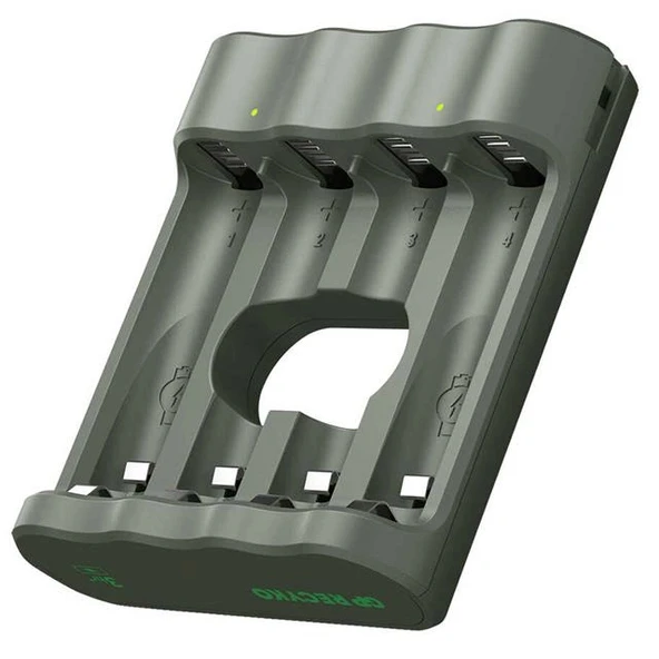 GP Recyko B441 Usb 4’lü AA - AAA Pil Şarj Cihazı (GPACSB44103 GPB441R21-2GTLB1) ürün görseli 1