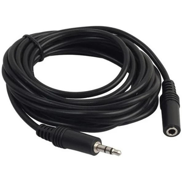 Powermaster 3.5 Mm Stereo Erkek/Dişi 5 Metre Aux Çevirici Uzatma Kablo PM-5758 ürün görseli 1