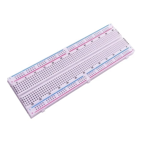 Elektromer MB-102 830 Delik 16.5Mm/5.4Mm/0.85Mm Büyük Boy Bread Board ürün görseli 1