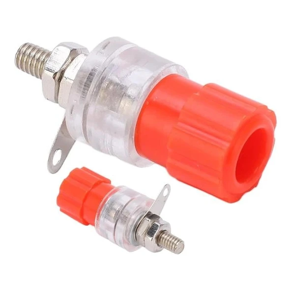 PowerMaster IC-240B Şeffaf 4mm Büyük Boy Banana Born Klemens (1 Adet) ürün görseli 1