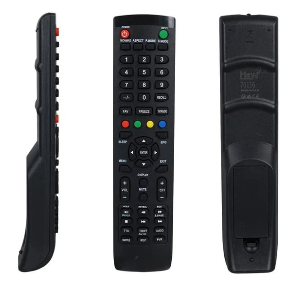 Vestel - Altus - Arçelik - Beko - Arctic - Blomberg Küçük Kalıp LCD LED TV Kumandası ürün görseli 1