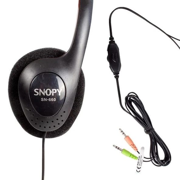 Snopy SN-660 Multimedya Mikrofonlu Kulaklık - Resim 2