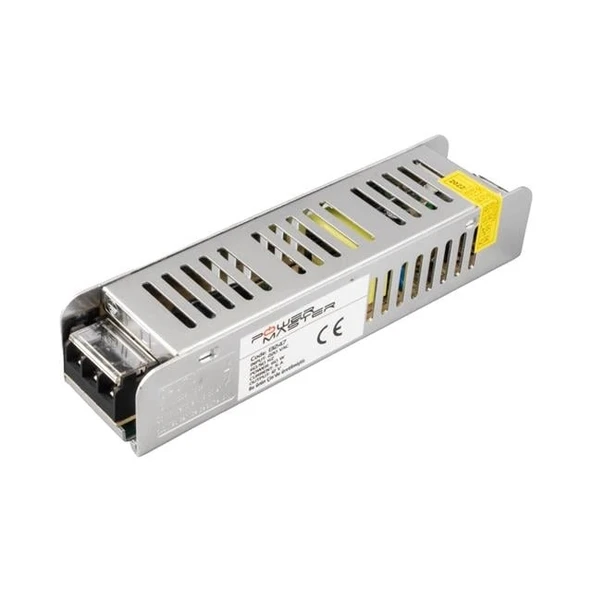 Powermaster PM-13247 12 Volt - 5 Amper Slım Kasa Metal Adaptör (158*40*30) ürün görseli 1