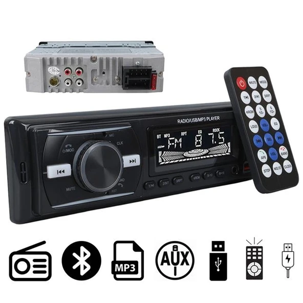 Carstar CS-920 Çift USB/SD/FM/AUX/Bluetooth Kumandalı Oto Teyp 4X60 Watt ürün görseli 1