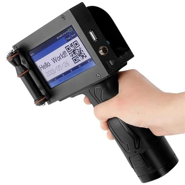 Powermaster PM-10878 4.3'' Dokunmatik Ekranlı Şarjlı Endüstriyel El Tipi Portatif Mürekkep Yazıcı ürün görseli 1