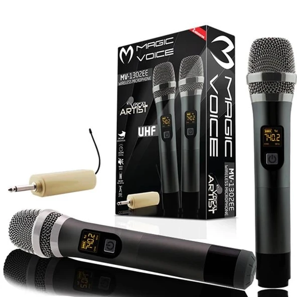 Magicvoice MV-1302EE  2 El Kablosuz Mikrofon ürün görseli 1