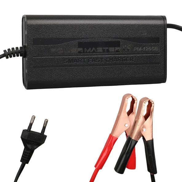 Powermaster PM-1205B 12 Volt 5 Amper Akıllı Akü Şarj Cihazı ürün görseli 1