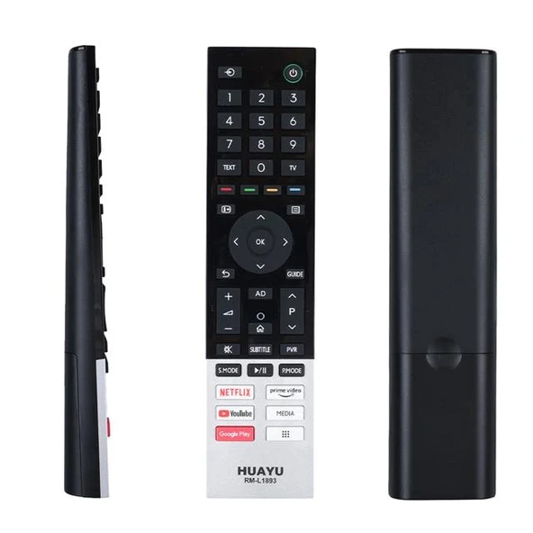 Huayu Rm-L1893 Unıversal Samsung Netflıx-Youtube-Prıme Vıdeo Tuşlu Lcd-Led Tv Kumanda ürün görseli 1