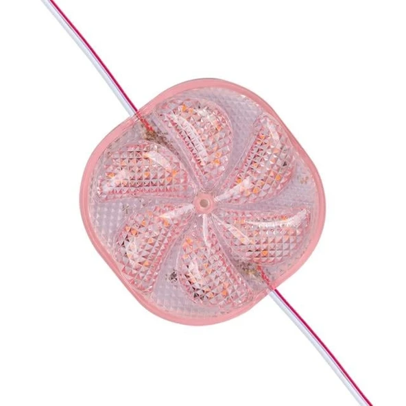PowerMaster PM-14709 12 Volt 3 Watt Pembe Sabit 6565-2835 Modül Led 65x65x12mm ürün görseli 1