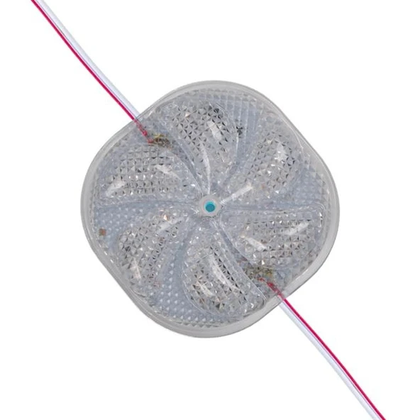 PowerMaster PM-14702 12 Volt 3 Watt RGB Yanıp Sönen Çakar 6565-2835 Modül Led 65x65x12mm ürün görseli 1