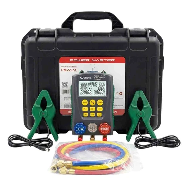 Powermaster PM-517A Dijital Manifold Test Cihazı Dijital Soğutma Analizörü ürün görseli 1