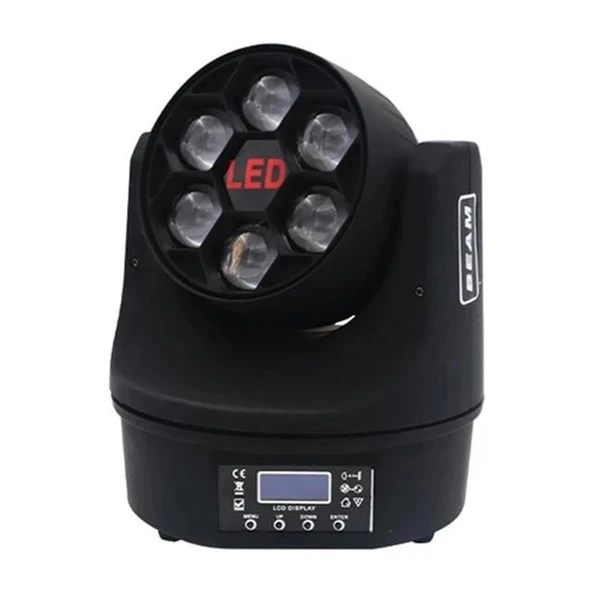 Aolait AL1006WZ 6x15W RGBW Bee Eye Hareketli Sahne Işığı ürün görseli 1