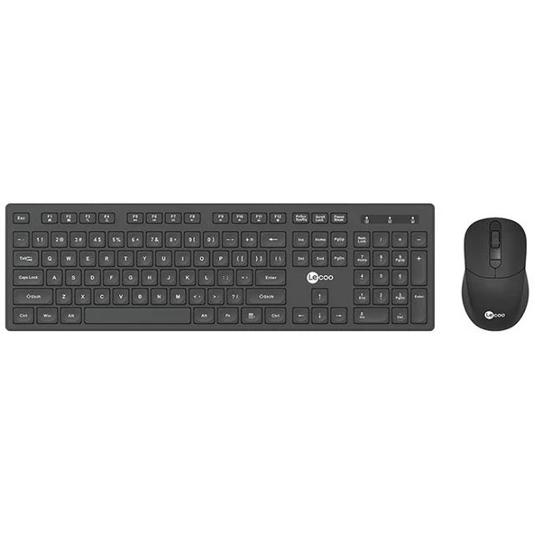 Lenovo Lecoo KW201 Kablosuz Q Klavye - Mouse Set Siyah ürün görseli 1