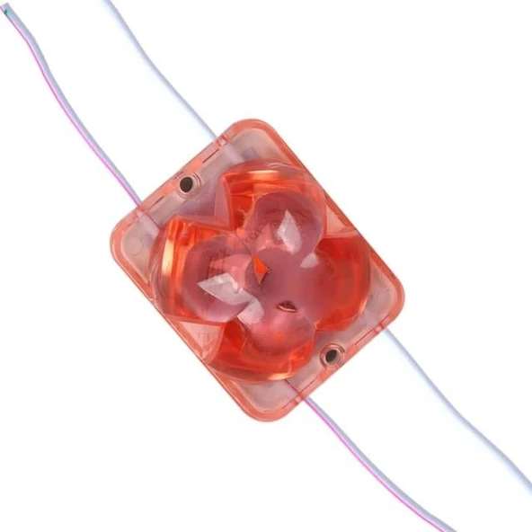 Powermaster PM-14720 12 Volt 2 Watt Kırmızı Sabit 4333-3030 Modül Led 43x33x28mm ürün görseli 1