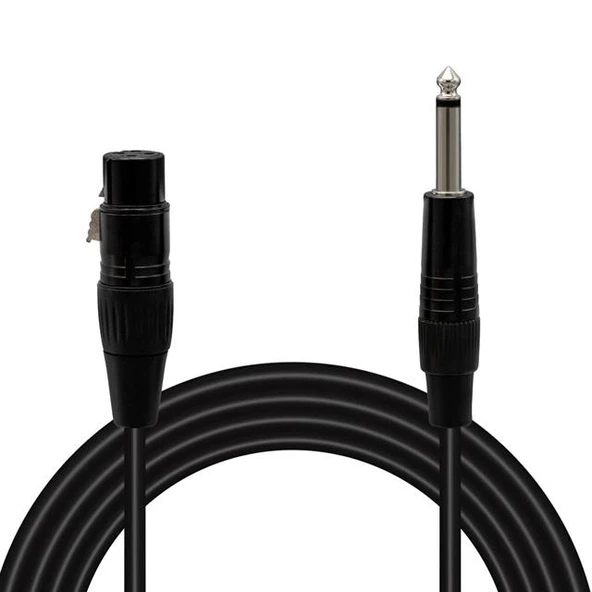 Magicvoice LD379 XLR Canon Dişi - 6.3 Mm Mono Erkek 1 Metre Kablo ürün görseli 1