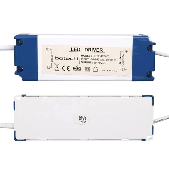 Botech 60x60 Panel Led Driver Adaptörü (50V-70V Dc) BOTE-48W-01 - Resim 2