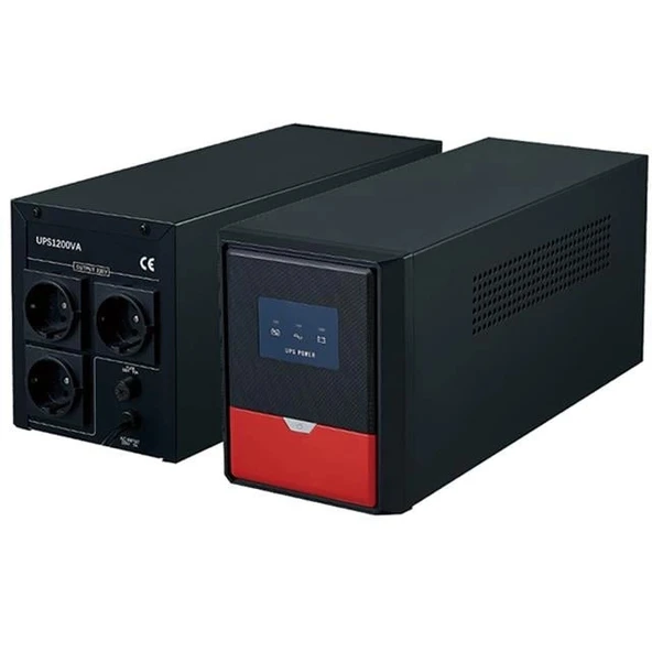 Andees AD-1200 1200VA 12V7.5AhX2 UPS Kesintisiz Güç Kaynağı (430x210x235Mm) ürün görseli 1