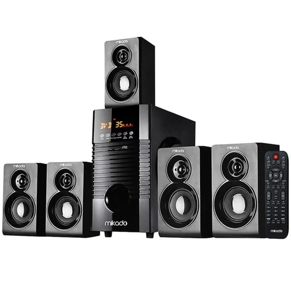 Mikado MD-856BT USB-SD-FM Destekli Multimedya 5+1 Bluetooth Speaker ürün görseli 1