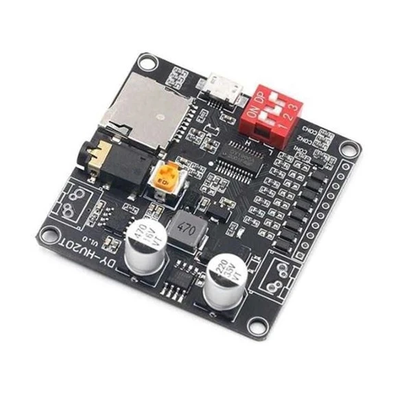MagicVoice DY-HV20T MP3/WAV SD-AUX Ses Çalma ve Amfi Modülü (DC 6-35V, 20W) ürün görseli 1