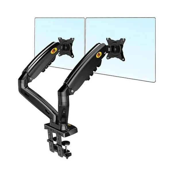 North Bayou F160 17-27'' Amortisörlü Çift Kol Lcd - Led Monitör Tutucu Askı Aparatı ürün görseli 1