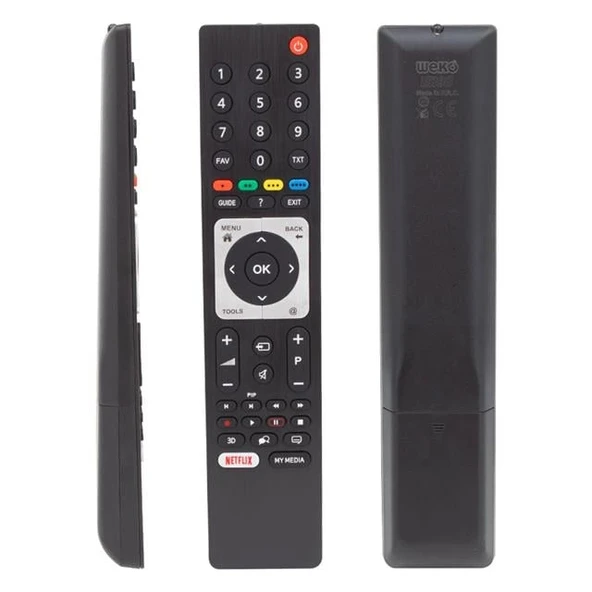Arçelik RC 3304805/01B - Beko B43L 6652 5B - RM-L271B Netflix-PIP Tuşlu Lcd Led Tv Kumandası (TS5187R-A1) ürün görseli 1
