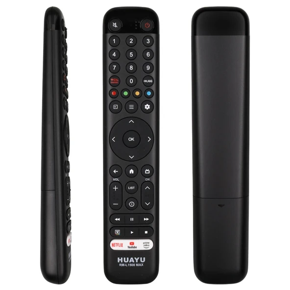 RM-L1508 TCL Max Netflix Youtube Prime Video Tuşlu LCD Led TV Kumanda ürün görseli 1