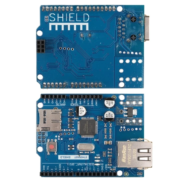 Arduino W5100 Ethernet Shield ve Micro SD Kart Modülü ürün görseli 1
