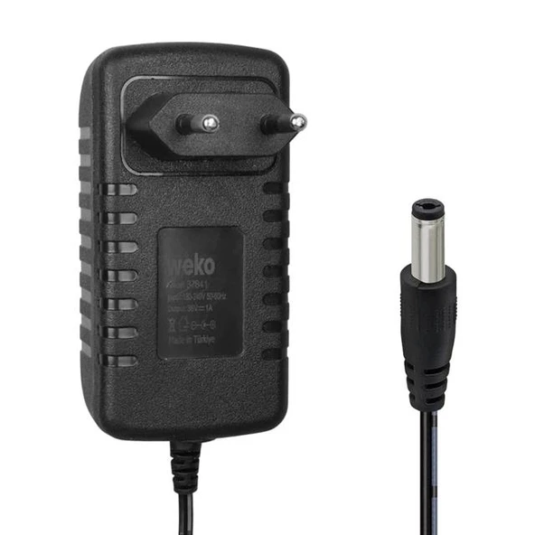 Weko WK-37841 Yerli Üretim 36 Volt - 1 Amper 5.5*2.5 Mm Uçlu Priz Tipi Adaptör ürün görseli 1