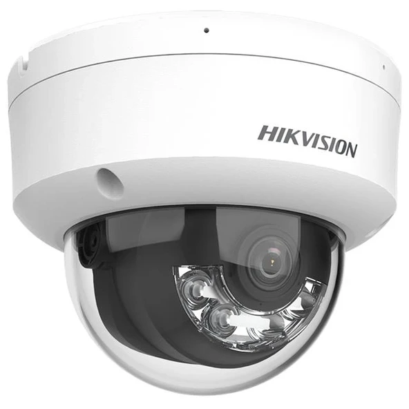Hikvision 2 MP Smart Hybrid Light IR Fixed Dome IP Network Kamera (DS-2CD1121G2-LIUF) ürün görseli 1
