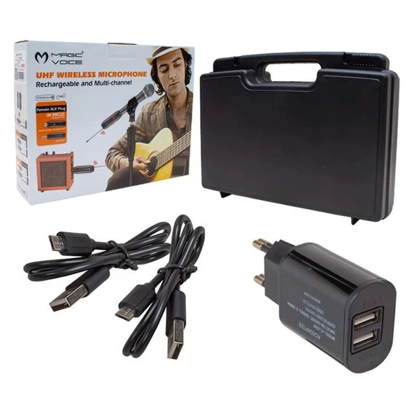 Magicvoice Uhf Gitar Tip Kablosuz Mikrofon MV-19585 - Resim 3