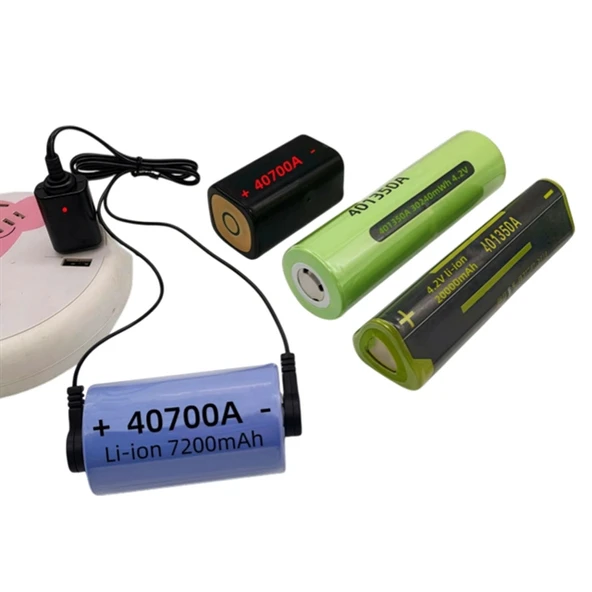 PowerMaster PM-29723 4.2V 1A Manyetik USB Şarj Kablosu Büyük Lityum Piller İçin Portatif Şarj Çözümü ürün görseli 1