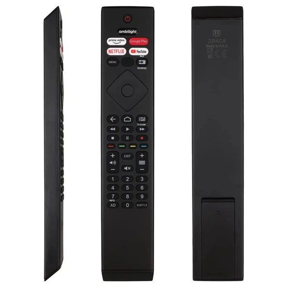 Philips PH-V12 43PUS8506 - 50PUS8505 - 55PUS8007 - 65PML9507/12 - 75PUS8807 Netflix-Prime Video-Youtube Tuşlu Ses Komuts ürün görseli 1