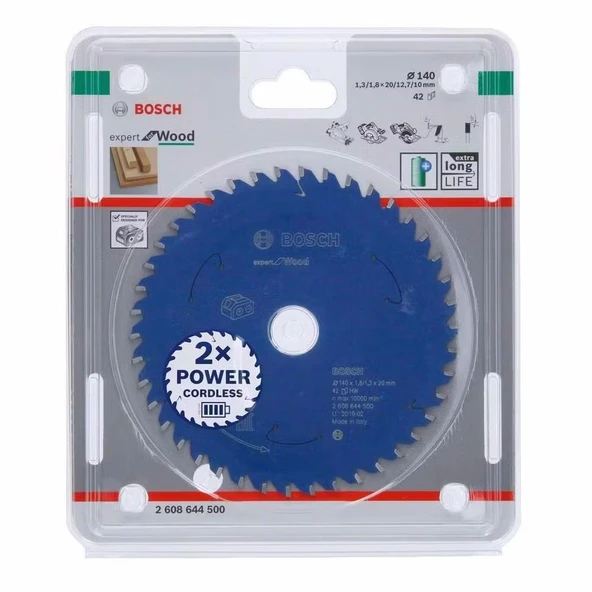 Bosch Expert 140x20 42 Diş Ahşap Testere Bıçağı ürün görseli 1