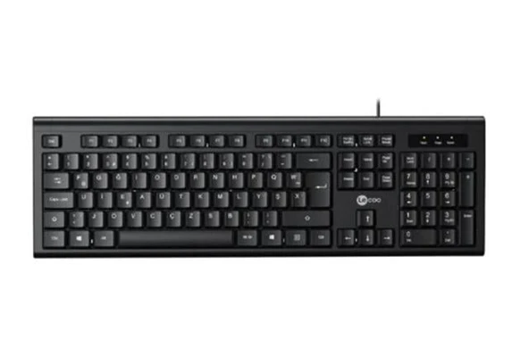 Lenovo Lecoo KB101 USB Kablolu Siyah Türkçe F Klavye ürün görseli 1
