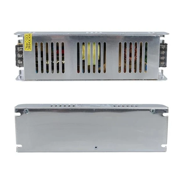 Ledx ALN-M1220S 12 Volt 20 Amper 240 Watt Slim Metal Kasa Adaptör 225x65x38mm ürün görseli 1