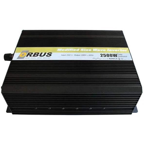 Orbus MS24-2500 24 Volt 2500 Watt Modified Sinus İnvertör ürün görseli 1