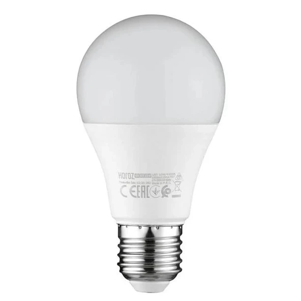 Horoz Electric PREMIER-9 220V 9 Watt E27 2700K Günışığı Led Ampul ürün görseli 1