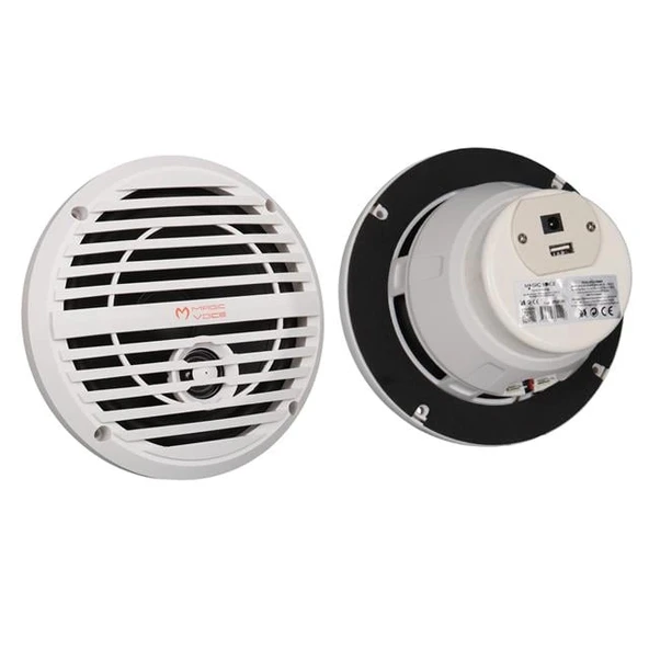 Magicvoice 65-2BQ5S 6.5” Usb'li 60 Watt Çiftli Marine Horn Hoparlör ürün görseli 1