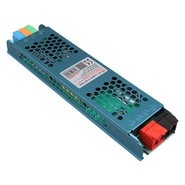PowerMaster PM-26830 12 Volt 10 Amper 120 Watt Slim Metal Kasa Adaptör 208x50x23mm ürün görseli 1