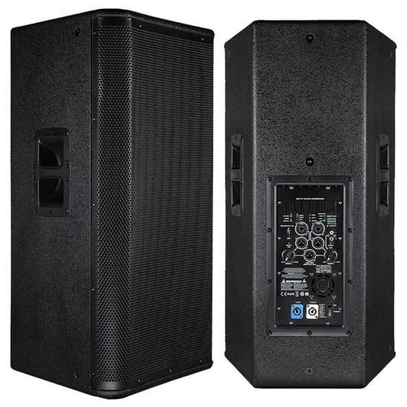 Shile E12S 12" 2000 Watt 2 Yollu Profesyonel Aktif Kabin Hoparlör ürün görseli 1