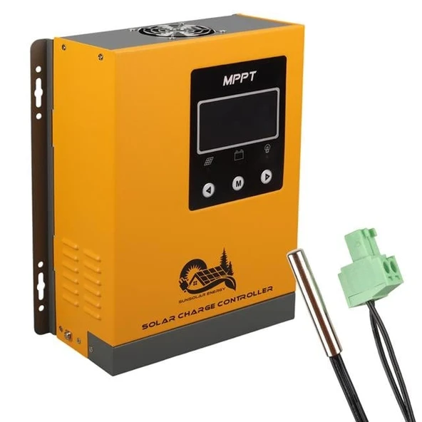 Sunsolar MPK50 MPPT Solar Şarj Kontrol Cihazı 50A (12V/24V/36V/48V Otomatik) 150V Maksimum PV LCD Ekranlı RS485 Portlu ürün görseli 1