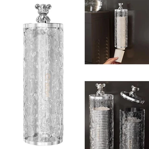 Sunup SN-27110 Kendinden Yapışkanlı Plastik - Karton Bardak Dispenseri ürün görseli 1