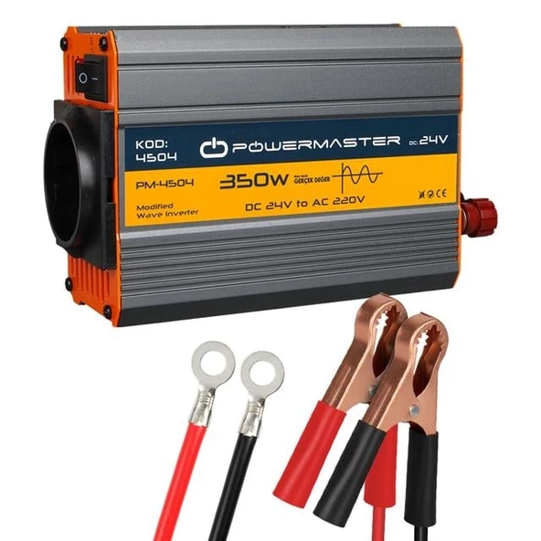 Powermaster PM-4504 24 Volt - 350 Watt Modifiye Sinüs İnvertör ürün görseli 1